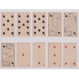 Cigarette cards, USA, Kinney, Transparent Playing Cards (set, 52 cards) (a few slight marks, gen gd)