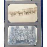 Ephemera, Palestine, Cairo Sinai, WW1 soldiers (20th Hussars) photo album containing photographs and