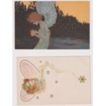 Postcards, Art Nouveau, a glamour card illustrated by Raphael Kirchner in the series 'Christmas