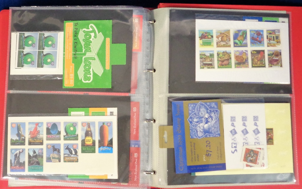 Stamps, New Zealand, collection of booklets housed in a SG Albany album. Including earlier stapled - Image 2 of 3