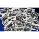 Photographs, Vintage Cars 100+ b/w photographs most 7 x 5" of vintage cars . MGs, Ford, Morris
