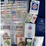 Trade cards, Sports Selection inc. Tonibell, England Soccer Stars, 'X' size (set, 12 cards),