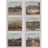 Cigarette cards, Salmon & Gluckstein, Castles, Abbeys & Houses (Brown back), 'X' size (set, 30