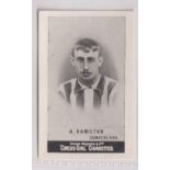 Cigarette card, Football, Cohen, Weenen, Heroes of Sport, type card, A Hamilton, Sunderland (vg) (