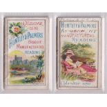 Trade cards, Huntley & Palmers, Calendar Cards, two types, 1890 (writing to face) & 1891 (both