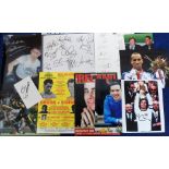 Sports Autographs, a mixed selection of signed items inc. photos, programmes, brochures etc inc.