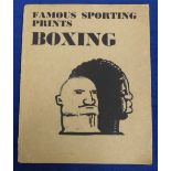 Boxing, Booklet, 'Famous Sporting Prints - Boxing', published 1930 containing eight colour plates