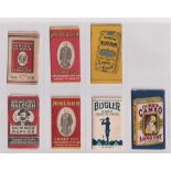 Cigarette ephemera, 7 different USA packets of cigarette rolling papers inc. Duke's, Brown &