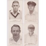 Trade cards, Australia, Crown Theatre, Australian Cricketers (11/15), 'P' size, nos 1, 4, 5, 7, 9,
