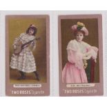 Cigarette cards, Jas. Biggs, Actresses, FROGA 'A' (brand in white), two cards, Miss Winifred Johnson