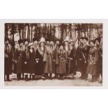 Postcard, Royalty, Russian Royal Family, a sepia RP card showing Czar Nicholas & Alexandra with