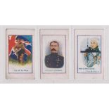 Cigarette cards, Army Pictures, Cartoons etc, three types cards each from different issuers, J.M.