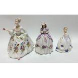 Three Royal Doulton lady figures 'Diana' HM2468, 'Sweet Anemone' and 'Moonlight Rose' HN3483 (3).