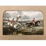 After Alken & Pollard, a set of four 19th century hand coloured engraved hunting prints, together