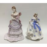 Two Royal Worcester lady figures 'A Royal Presentation' edition No.6019/125000 and 'Sweet Forget-