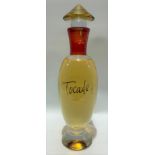 A Rochas Tocade factice shop display perfume bottle, height 39cm.