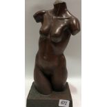 ALEC WILES (b. 1924) Female torso resin bronze Signed and editioned 11/150 to the base Height 32cm