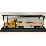 A Franklin Mint Precision Models American truck model with refrigerated trailer, length 56.5cm,