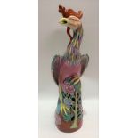 Chinese famille rose model of a hoho bird, height 36cm