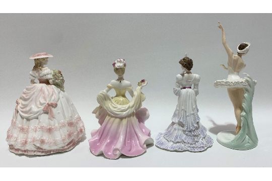 Four Coalport lady figures 'Dame Margot Fonteyn', 'Rose', 'Enchanted Rose' and 'Eugenie' (4). - Image 2 of 2