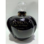 Christian Dior Poison Esprit de Parfume Factice large shop display bottle, height 28cm.