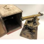 A 19th Century French theodolite by A. Goubeaux, stamped A. Goubeaux Constr, 6 Rue de Bellechasse,