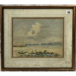 ALFRED GILL (1897-1981) St Ives Watercolour Signed and inscribed to the mount Further inscribed to