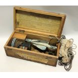 Walker's outrigger pattern 'Excelsior IV' ship-log within fitted pine box, width 38.5cm.