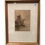 PETER DE WINT (1784-1849) Randalls Mill Watercolour Signed 22 x 16cm