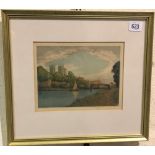 CHARLES CLAUDE ROWBOTHAM (1864-1949) 'York From The Ouse' Etching aquatint Signed in pencil 15 x