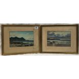 19th century Irish School Freemont Co. Donegal and Yr, Ifel A pair of oil on boards Monogrammed T.H.