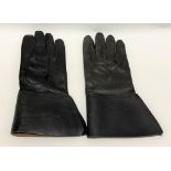 A pair of WWII German Third Reich brown leather flying gloves