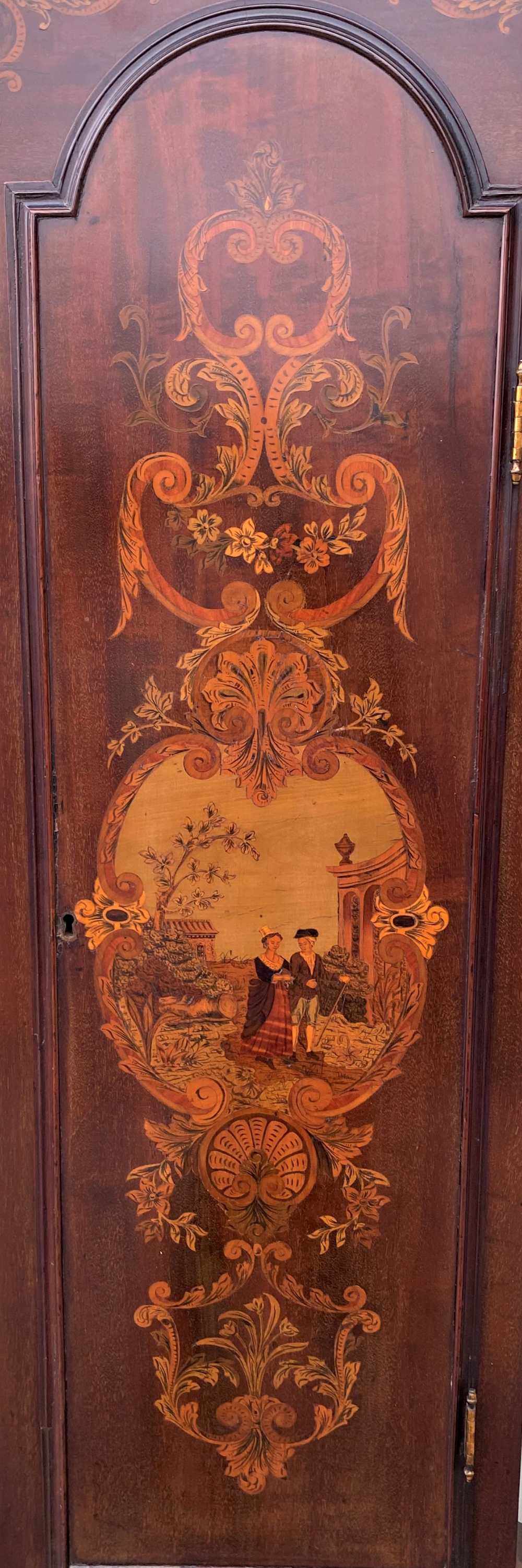 A good eight day longcase clock by W.J. Frodsham, Change Alley, London, within mahogany marquetry - Image 8 of 8