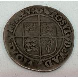Elizabeth 1st shilling, mint mark Martlet.