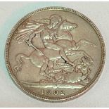 Edward VII 1902 crown, GF.