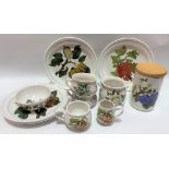 Portmeirion 'Pomona' pattern dinner wares.