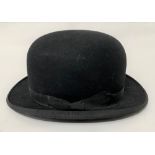 A bowler hat by Tress & Co. London, retailed by Josuha Taylor & Co. Ltd, Cambridge, interior hat