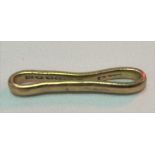 A 9ct gold hallmarked link, weight 2.3g approx.