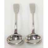 A pair of William IV silver sauce ladles, maker William Eaton, London 1837, weight 5oz approx.