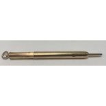 A 9ct hallmarked gold propelling pencil by Sampson & Mordan & Co, weight 10.7g approx