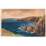 WILLIAM HENRY DYER (act. 1890-1930) Lizard Point, Cornwall Watercolour Signed and inscribed 29 x