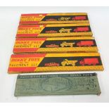 Four boxed Dinky Toys pavement sets, no. 754; together with an early Dinky Toys Meccano Limited