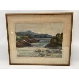 MARIE JACKSON CRAIG (1908-?) The Irish coast Oil on board Signed 29cm x 40cm