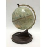 A Chad Valley toy globe, height 28cm.
