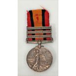 Queen Victoria South Africa medal with Transvaal, Orange Free State and Cape Colony bars with