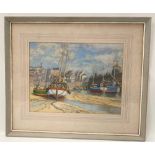 P.H. BROWN (20th Century British) St. Ives Colour pastel Signed 27cm x 36cm