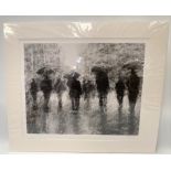After RICHARD FARRANT Figures in the rain Two limited edition giclee prints Each signed and
