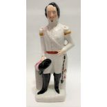 A Victorian Staffordshire pottery figure entitled 'Louis Napoleon', height 41cm.