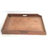 A mahogany butler's tray (lacks stand), width 71cm.