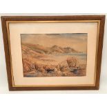 EDWARD BOUVERIE HOYTON (1900-1988) Cornish coastal landscape Watercolour and ink Signed and dated